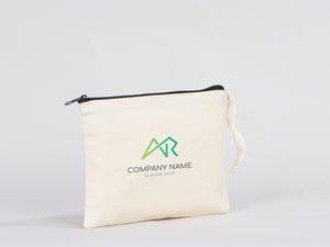 Custom Makeup Bag - 8"W x 6"H (21 cm x 15 cm  Cosmetic Makeup Bag - Bridesmaid Cosmetic Bag  - Zippered Cosmetic Bags