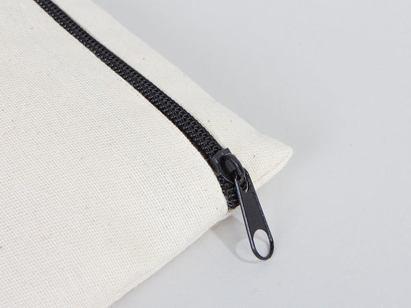 Custom Pencil Bags -  8"W x 4"H (21 x 10 cm)  Mini Cosmetic Cotton Bag | School Pouches Back To School Gifts  -  Zippered Bag
