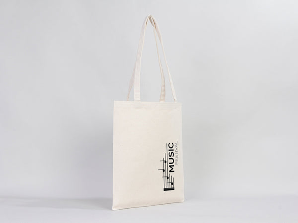 Custom Canvas Tote Bags Bulk – 14"x16" Natural Color with Logo Printing | Wholesale Cotton Totes
