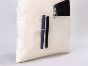 Custom Tote Bag 14"W x 16"H – Wholesale Cotton Shopping Bag with Logo Print
