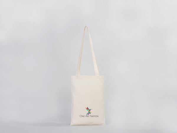 Custom Long Handle Tote Bag 10"x14" – Mini Promotional & Shopping Bag