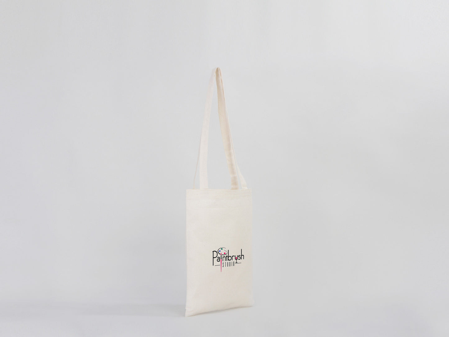 Custom Long Handle Tote Bag -  10"W x 14"H (25 cm x 35 cm) - Promotional Tote Bag - Photo Print Tote Bag - Mini Shopping Bag