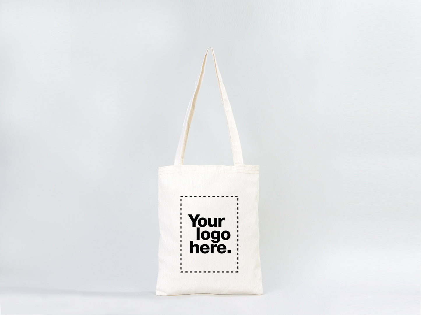 Custom Cotton Tote Bag 12"W x 14"H (30 cm x 35 cm) Personalized Shoulder Totes, Promotional Tote Bag