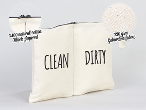 Pamusan Wear and Wash Travel Bag - Personal Travel Bag - Lingerie Laundry Bag - Clean and dirty bags - Storage and Organization Cotton Bags