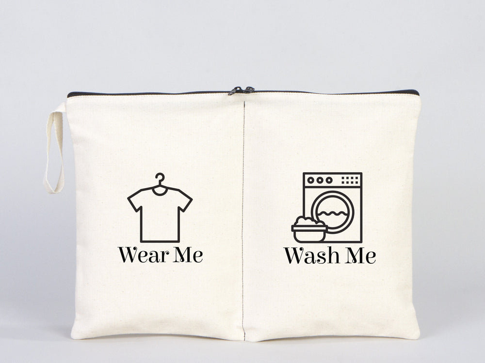 Pamusan Wear and Wash Travel Bag - Personal Travel Bag - Lingerie Laundry Bag - Clean and dirty bags - Storage and Organization Cotton Bags