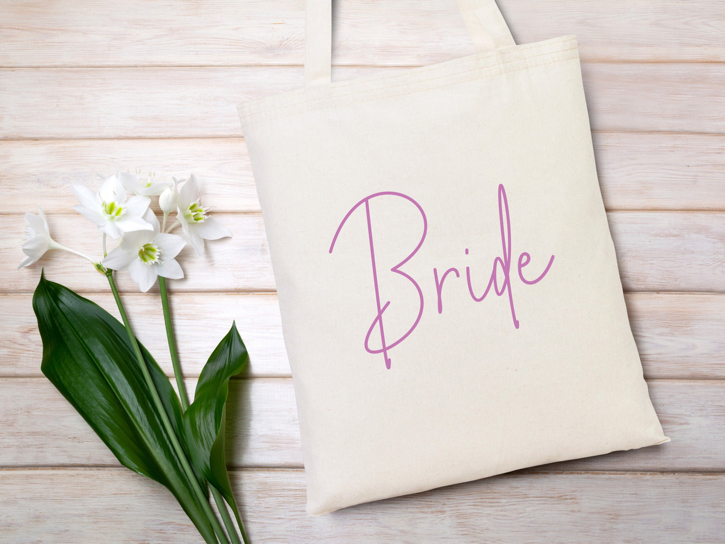 Bridal Favor Tote Bags - Bride Text Cotton Bags For Bridal Party, Bridesmaid Gift