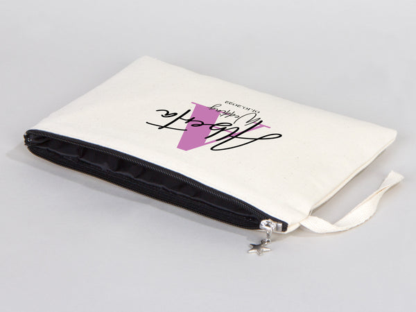 Bridal Party Clutch Bags – Custom Cotton Bridesmaid Wedding Gift