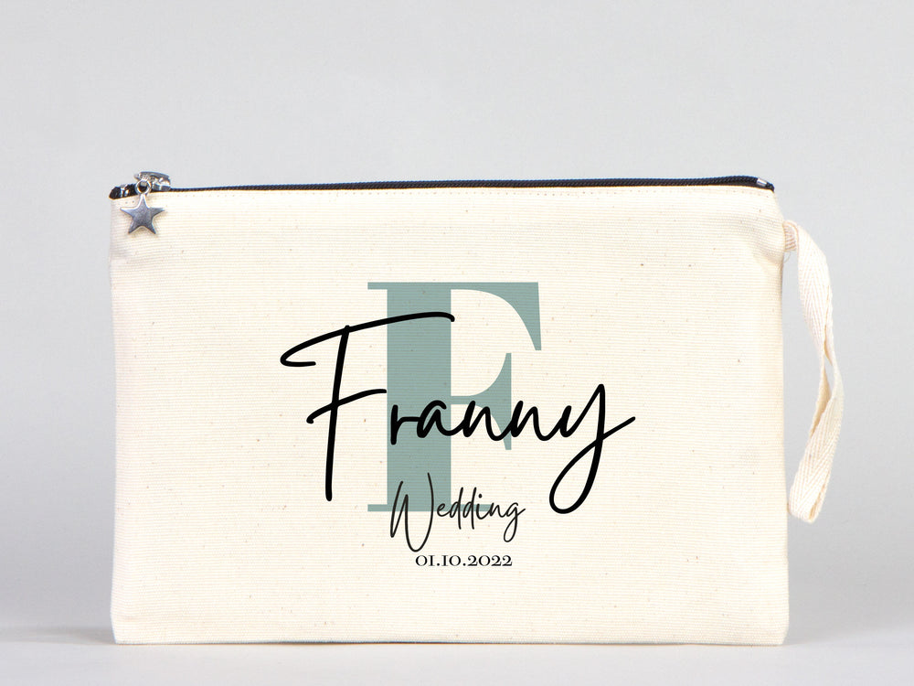 Bridal Party Clutch Bags – Custom Cotton Bridesmaid Wedding Gift