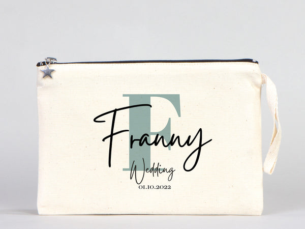 Bridal Party Clutch Bags – Custom Cotton Bridesmaid Wedding Gift