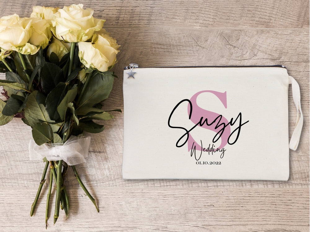 Bridal Party Clutch Bags – Custom Cotton Bridesmaid Wedding Gift