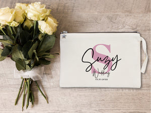 Bridal Party Clutch Bags – Custom Cotton Bridesmaid Wedding Gift
