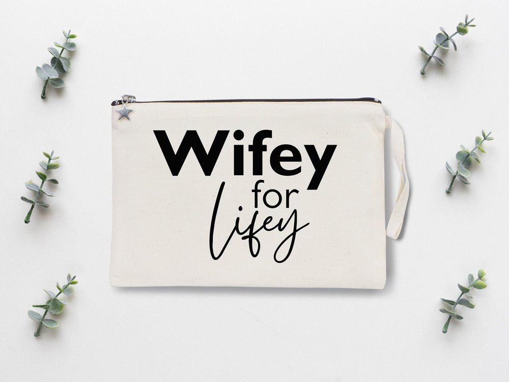 Wedding Clutch Bag -  10"W x 7"H  Custom Cotton Clutch Bag - Wedding Cotton Clutch Gift