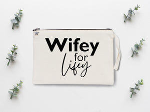 Wedding Clutch Bag -  10"W x 7"H  Custom Cotton Clutch Bag - Wedding Cotton Clutch Gift