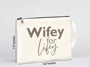 Wedding Clutch Bag -  10"W x 7"H  Custom Cotton Clutch Bag - Wedding Cotton Clutch Gift