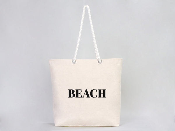 Custom Large Canvas Tote Bag with Logo & Zippered Pocket – 19"x16"x4"