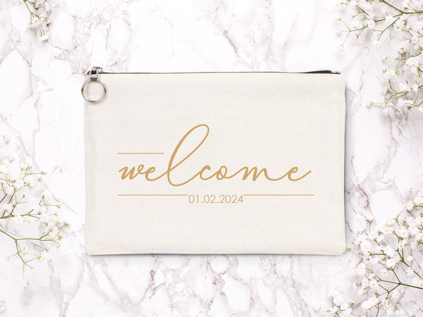 Clutch Wedding Gift – Custom Cotton Big Clutch Bag 12"W x 8"H  – Wedding Cotton Clutch Gift – Clutch Wedding