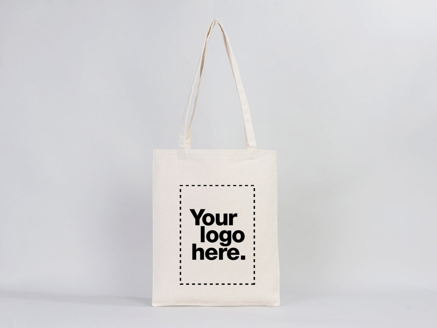 Custom Tote Bag Bulk -  14"W x 16"H (35 cm x 40 cm) -  Cotton Canvas Tote Bag - Wholesale Tote Bags with Your Logo - Custom Shop Bag