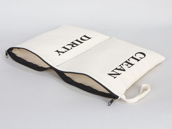 Pamusan Wear and Wash Travel Bag - Personal Travel Bag - Lingerie Laundry Bag - Clean and dirty bags - Storage and Organization Cotton Bags