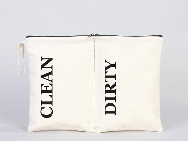 Pamusan Wear and Wash Travel Bag - Personal Travel Bag - Lingerie Laundry Bag - Clean and dirty bags - Storage and Organization Cotton Bags