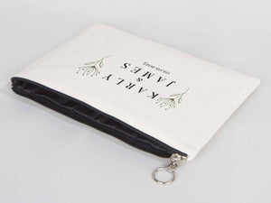 Wedding Clutch Bag – Personalized Bridal & Bridesmaid Gift with Zipper