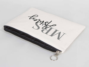 Large Clutch Bag For Wedding Gift 12"W x 8"H (30 cm x 21 cm) - Custom Cotton Big Clutch Bag - Wedding cotton clutch gift - Clutch Wedding Clutch Bagg