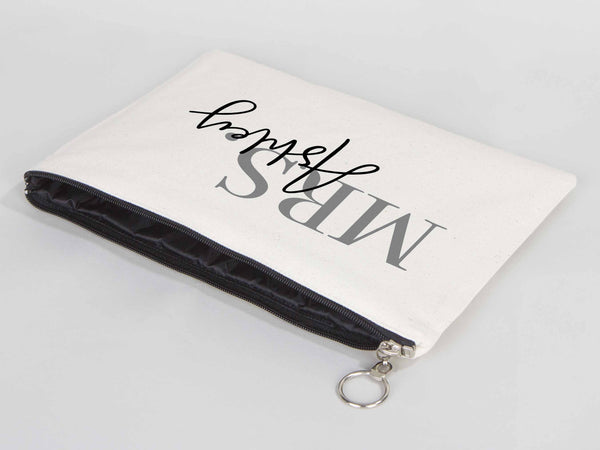 Large Clutch Bag For Wedding Gift 12"W x 8"H (30 cm x 21 cm) - Custom Cotton Big Clutch Bag - Wedding cotton clutch gift - Clutch Wedding Clutch Bagg