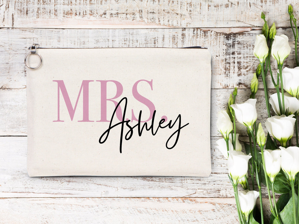 Large Clutch Bag For Wedding Gift 12"W x 8"H (30 cm x 21 cm) - Custom Cotton Big Clutch Bag - Wedding cotton clutch gift - Clutch Wedding Clutch Bagg