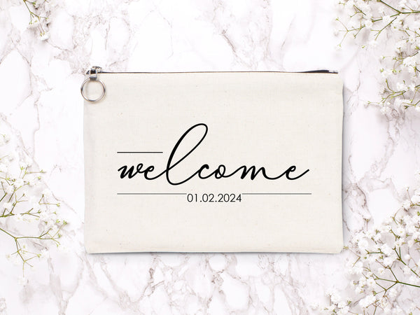 Clutch Wedding Gift – Custom Cotton Big Clutch Bag 12"W x 8"H  – Wedding Cotton Clutch Gift – Clutch Wedding