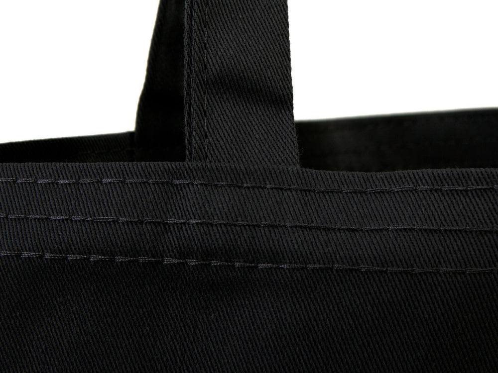 Black Cotton Tote Bag – 14"x16" Blank Reusable Canvas Bag Wholesale