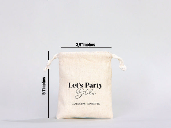 Lets Party Bitches hangover kit, Bachelorette Party, Survival Kits, Hangover Kits, Custom Handmade Hangover Pouch Bag, Organic Pouches