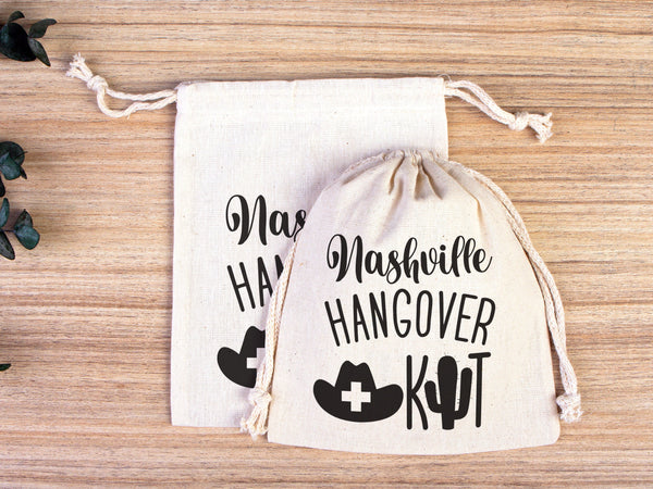 Birthday Party Bags, Custom Hangover Bags  - Custom Name Print, Organic Cotton Drawstring Pouchs Bag