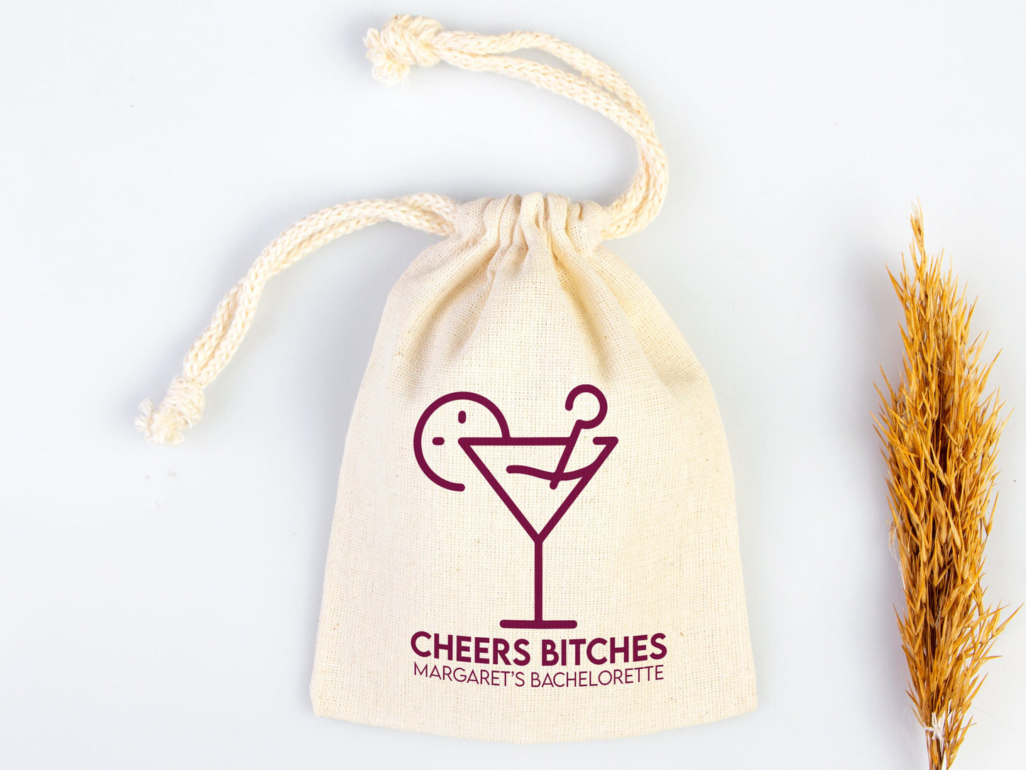 Cheers Bitches Hangover kit Bags, Survival, Recovery Kit Party Custom Name Print