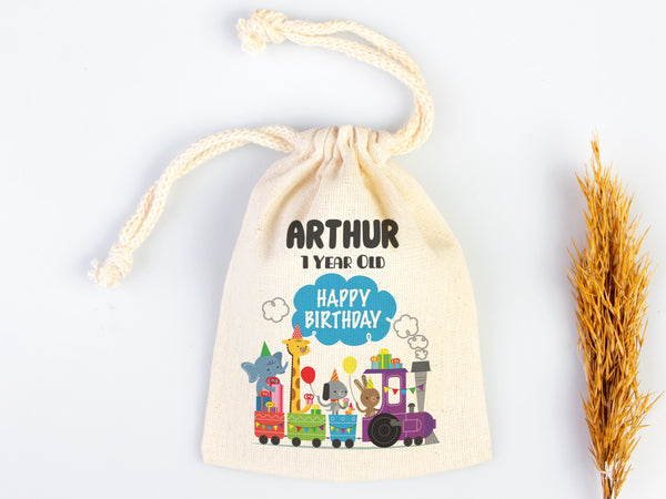 Custom Name, Happy Birthday Gİft Bags, Party Bags for first birthday, Personalized Bags - Custom Goodie Bags - Happy For Kids