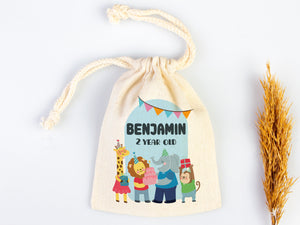 Happy Birthday Gİft Bags, Party Bags for first birthday, Personalized Bags - Custom Goodie Bags - Custom Name, Age, Date