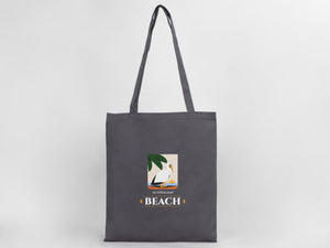 Custom Gray Cotton Tote Bag 14"x16" – Eco-Friendly Personalized Logo, Gift & Promotional Bag