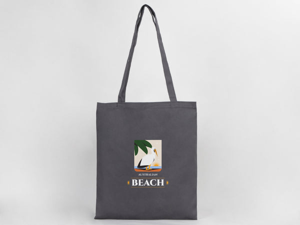 Custom Gray Cotton Tote Bag 14"x16" – Eco-Friendly Personalized Logo, Gift & Promotional Bag