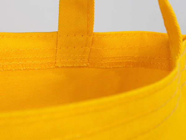 Personalized Yellow Gabardine Tote Bag – 14"x16" Custom Logo Print