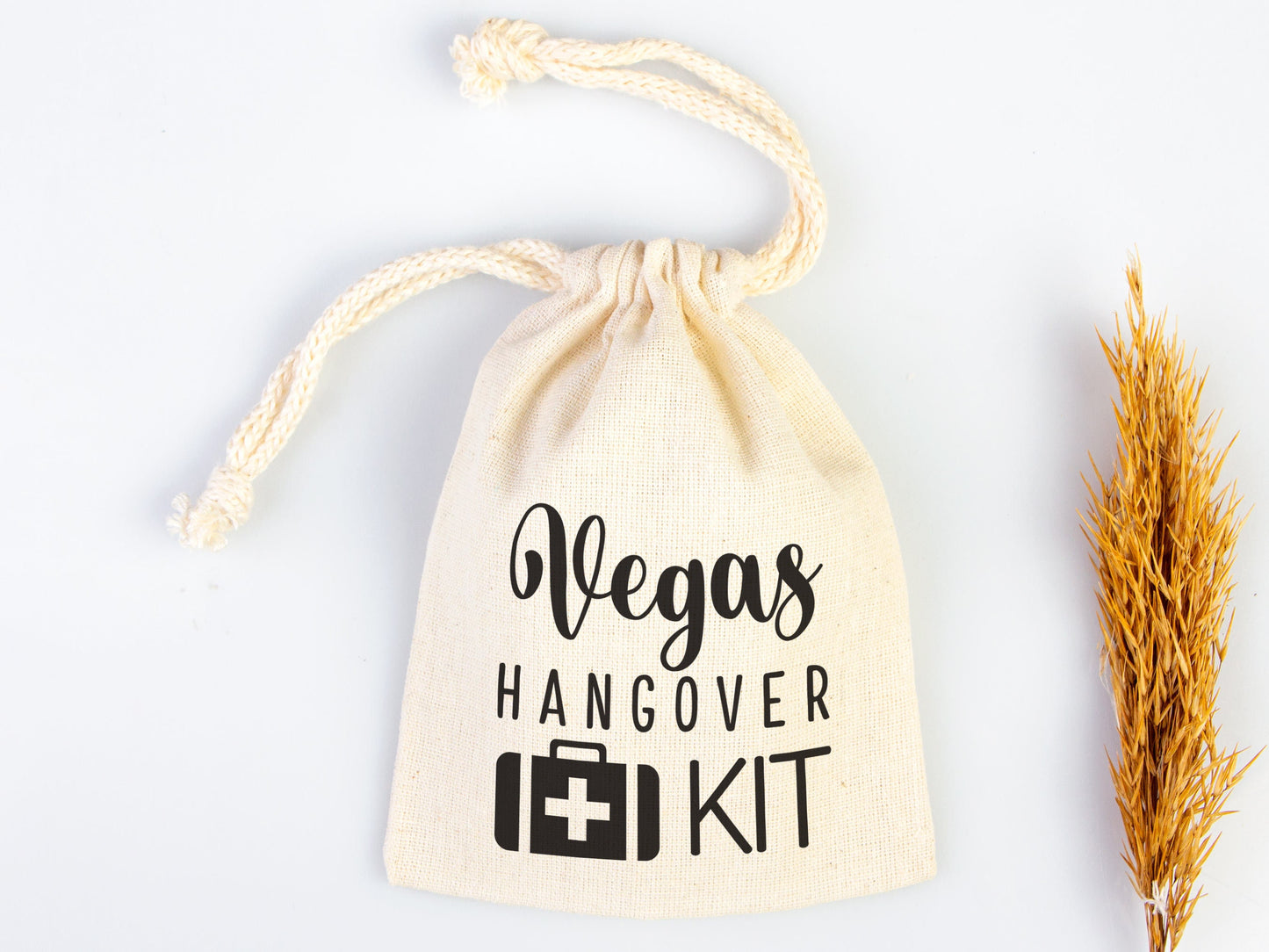 Vegas Hangover kit Bags, Vegas Party Bags, Survival, Recovery Kit Party Custom Name Print, Organic Cotton Drawstring Pouchs Bag