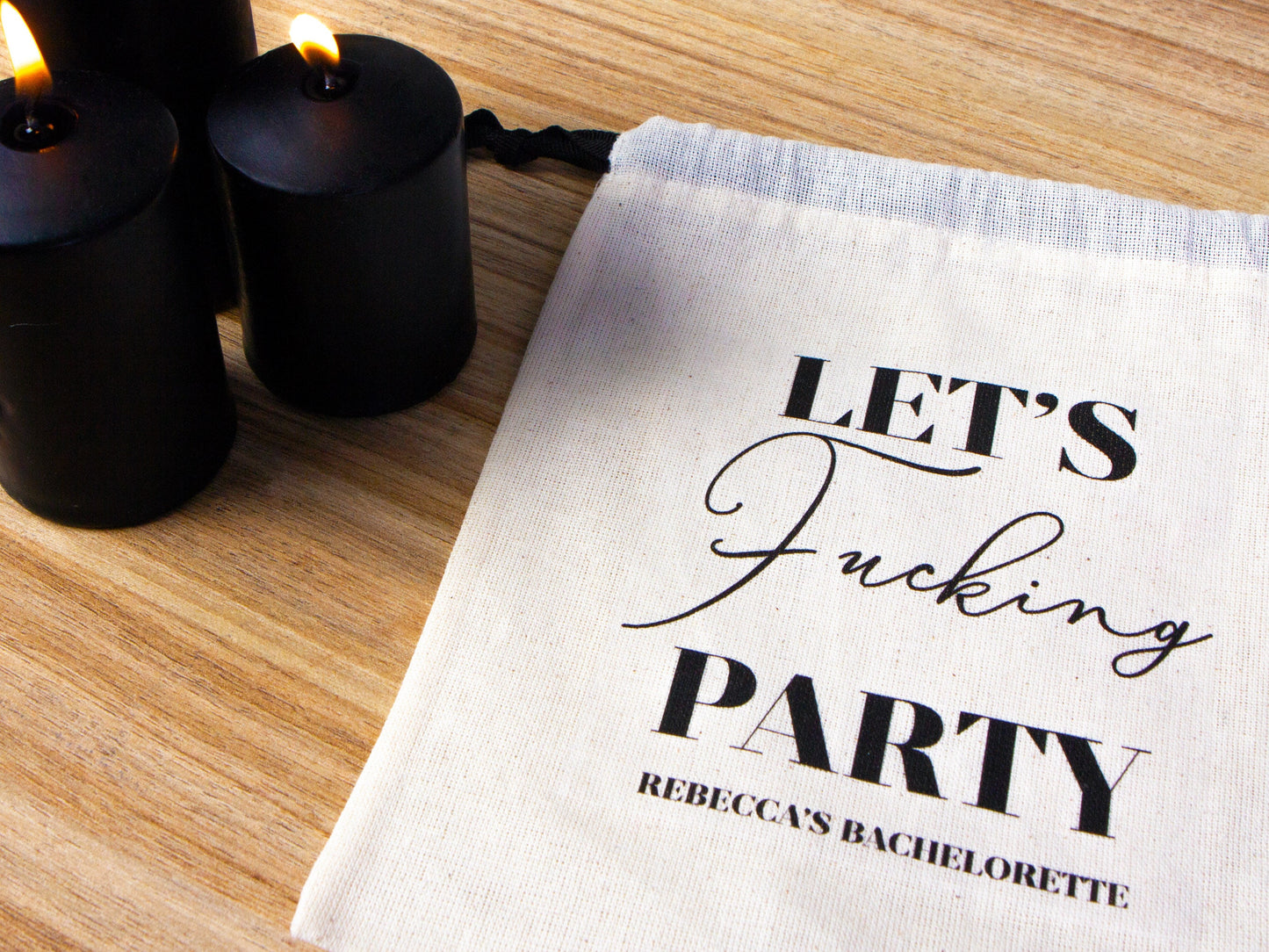 Let's Fucking Party Bags Hangover Kit Bags - 4"W x 5"H (10 cm x 13 cm)  Party Recoveryt Kit Bags -  Surival kit pouch - Custom Hangover bags - Bachelorette Party