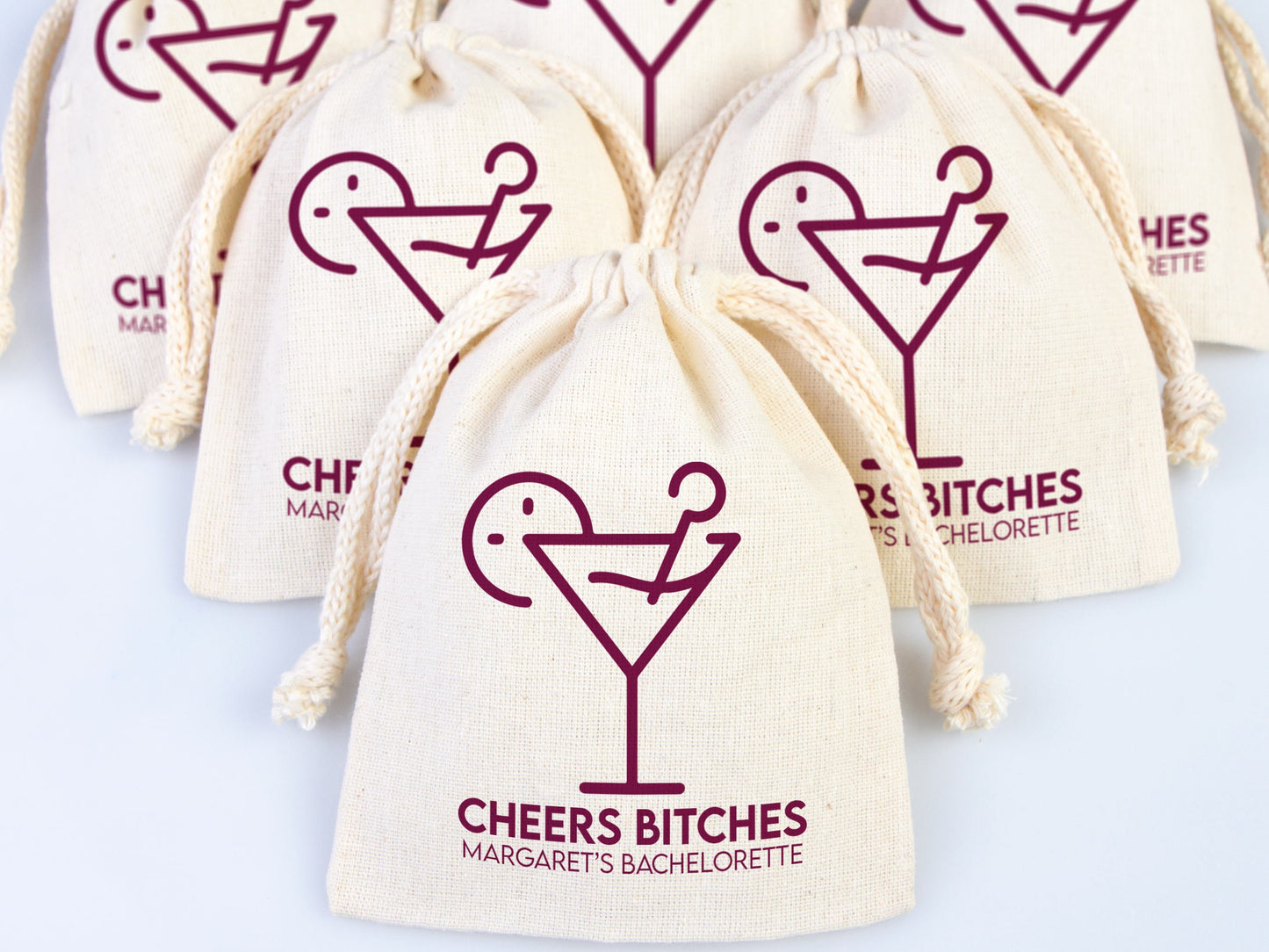 Cheers Bitches Hangover kit Bags, Survival, Recovery Kit Party Custom Name Print