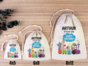 Custom Name, Happy Birthday Gİft Bags, Party Bags for first birthday, Personalized Bags - Custom Goodie Bags - Happy For Kids
