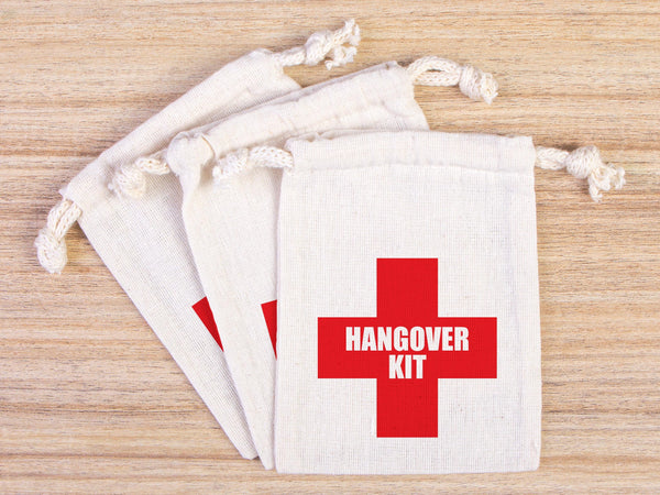 Hangover Kit Bags -  Party Recovery Kit Bags - Survival kit pouch  3 Different size Hangover bag Models - Bachelorette Party