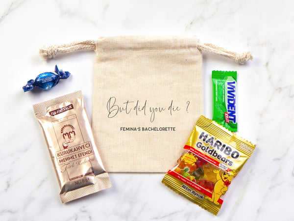 Bachelorette Party, Survival Kits, Hangover Kits, Custom Handmade Hangover Pouch Bag, Organic And Eco Friendly
