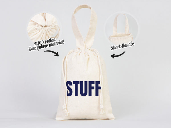 But First Champagne Bag, 6"W x 8"H (15 cm x 20 cm) Hangover kit Bag - Birthday Bag Organic Cotton