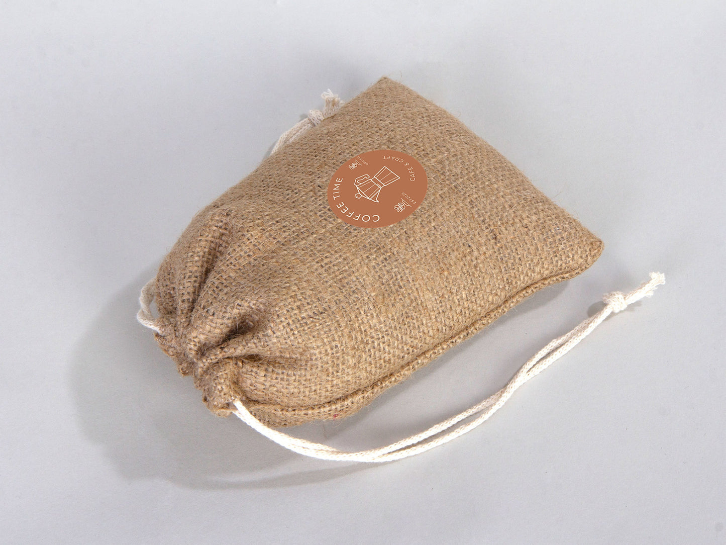 Burlap Drawstring Bags 6"W x 8"H (15 cm x 20 cm) - Custom Jute Bag  - Burlap Bags with Drawstring - 100% Natural Jute Bags