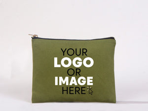 Custom Printed Colorful Makeup Bag - 6"W x 8"H (15 x 21 cm)  Cosmetic Clutch Bag, Bridesmaid Cosmetic Bag, Makeup Bag