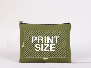 Custom Printed Colorful Makeup Bag - 6"W x 8"H (15 x 21 cm)  Cosmetic Clutch Bag, Bridesmaid Cosmetic Bag, Makeup Bag