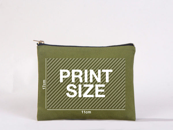 Custom Printed Colorful Makeup Bag - 6"W x 8"H (15 x 21 cm)  Cosmetic Clutch Bag, Bridesmaid Cosmetic Bag, Makeup Bag