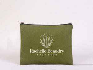 Custom Printed Colorful Makeup Bag - 6"W x 8"H (15 x 21 cm)  Cosmetic Clutch Bag, Bridesmaid Cosmetic Bag, Makeup Bag