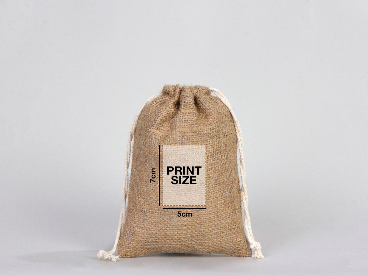 Burlap Drawstring Bags 6"W x 8"H (15 cm x 20 cm) - Custom Jute Bag  - Burlap Bags with Drawstring - 100% Natural Jute Bags